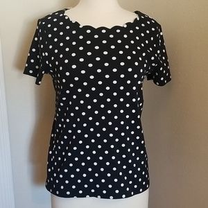 Rafael's scalloped neck tee